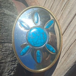 Dukes Of Hazzard "Bo Duke" 1979-85 Belt Buckle Nickle Silver Gold Rope Edge